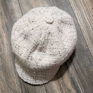 SOLD ❌Elegant White Sequin Women's Hat